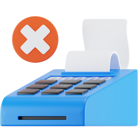 No Transaction  3D Icon