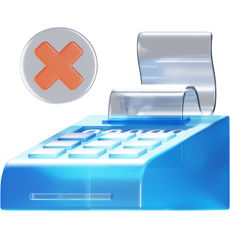 No Transaction  3D Icon