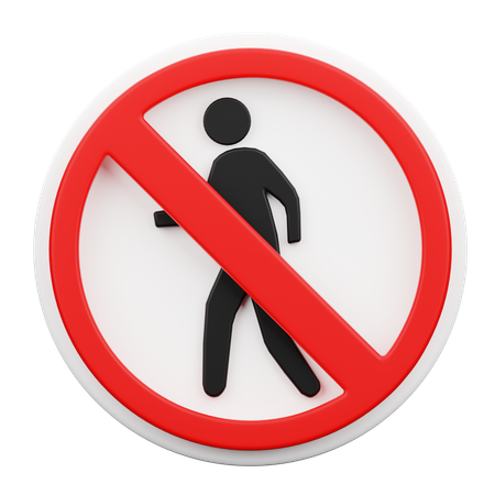 No Trespassing  3D Icon