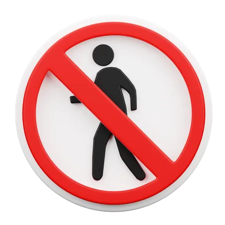 No Trespassing  3D Icon