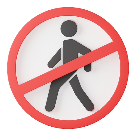 No trespassing  3D Icon