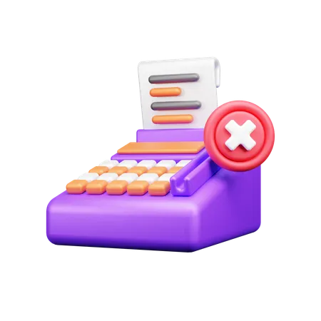 No Typing  3D Icon