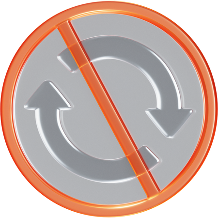 No Update  3D Icon
