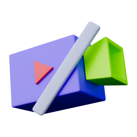ビデオなし  3D Icon