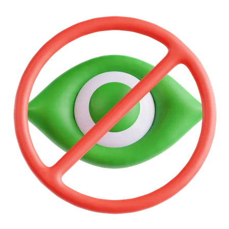 No View  3D Icon