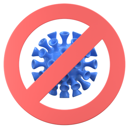 No virus  3D Icon