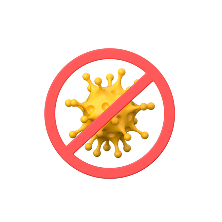 No Virus  3D Icon