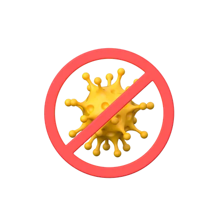 No Virus  3D Icon