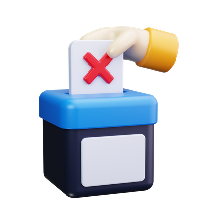 No Vote  3D Icon