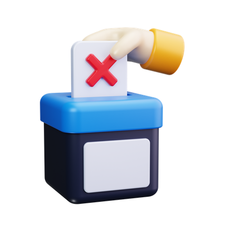 No Vote  3D Icon