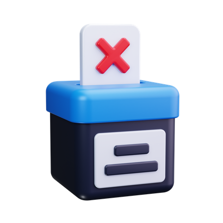 No Voting  3D Icon