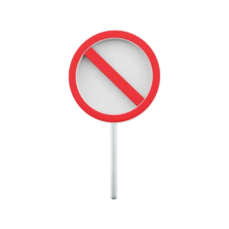 3 D Render No Waiting Sign Icon Trendy Flat No Waiting Sign Icon On White Background From Traffic Sign Collection 3 D Rendering Cartoon Icon Can Be Used For Web And Mobile 3D Icon