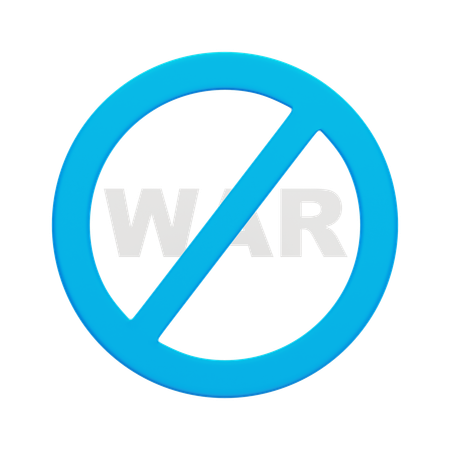 No War  3D Icon