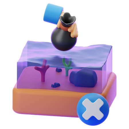 No Waste  3D Icon