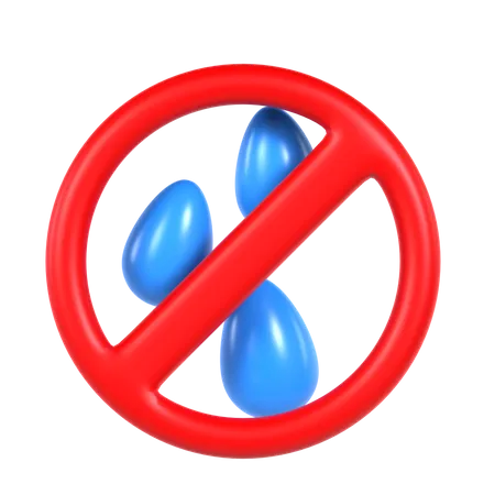 No Wasteful Water 3 D Icon Good For Ecology Design 3D Icon
