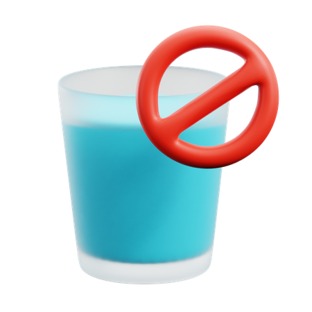 No Water  3D Icon