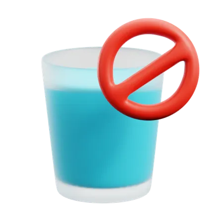 No Water  3D Icon