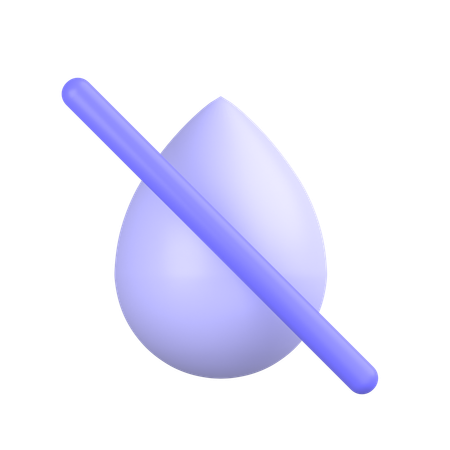 No Water Drop  3D Icon