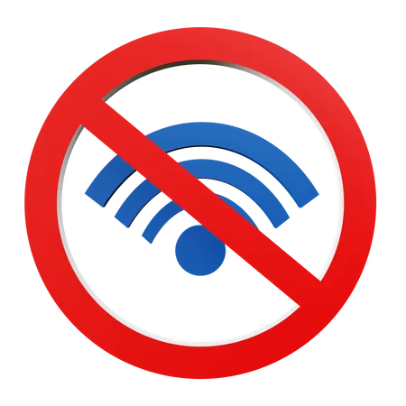 No Wifi  3D Icon