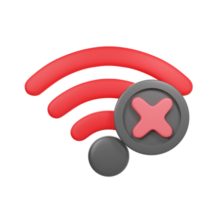 No wifi  3D Icon