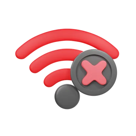 No wifi  3D Icon