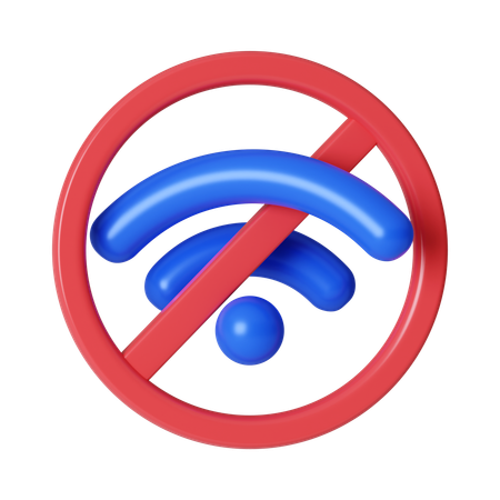 No Wifi  3D Icon