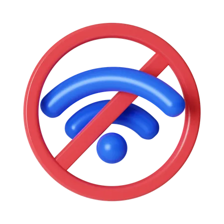 No Wifi  3D Icon