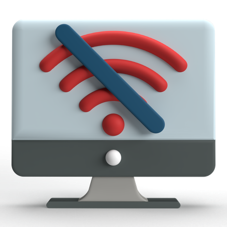 No Wifi  3D Icon