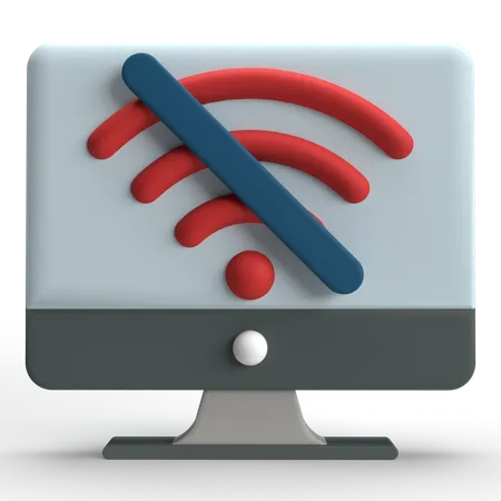 No Wifi  3D Icon