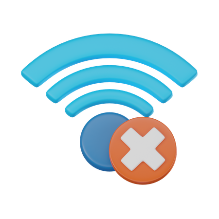 No Wifi  3D Icon