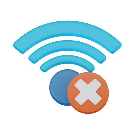 No Wifi  3D Icon