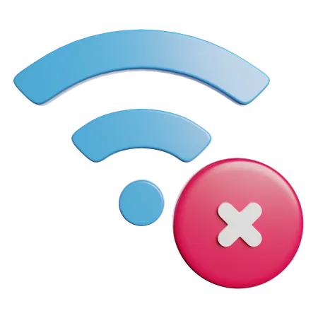 No Wifi  3D Icon