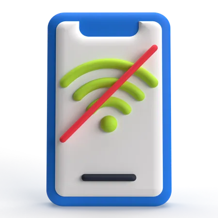 No Wifi  3D Icon