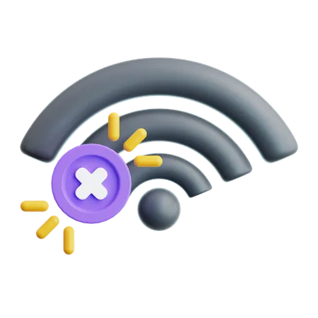 No Wifi  3D Icon