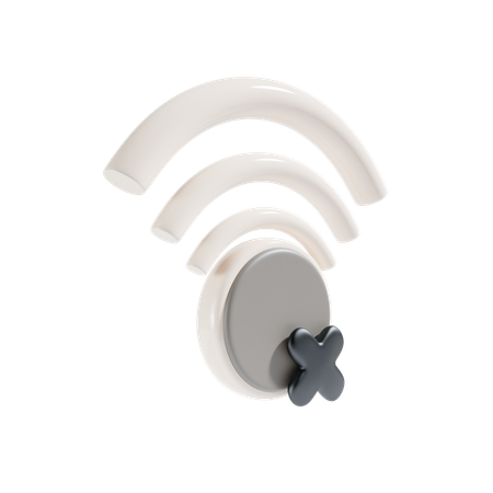 No Wifi  3D Icon