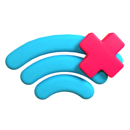 No Wifi  3D Icon