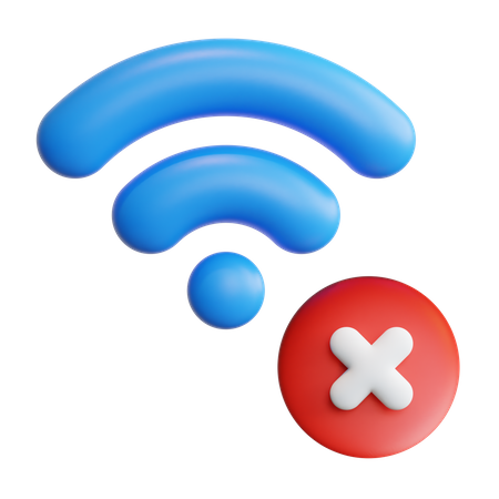 No Wifi  3D Icon