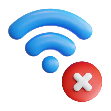 No Wifi  3D Icon