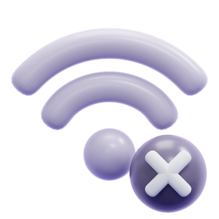 NO WIFI  3D Icon