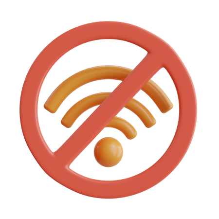 No Wifi  3D Icon