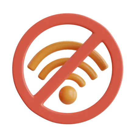 No Wifi  3D Icon