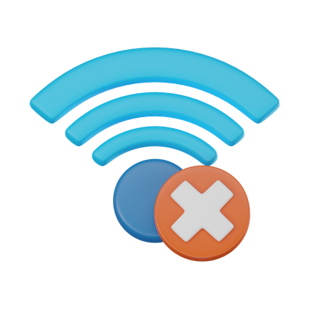 No Wifi  3D Icon