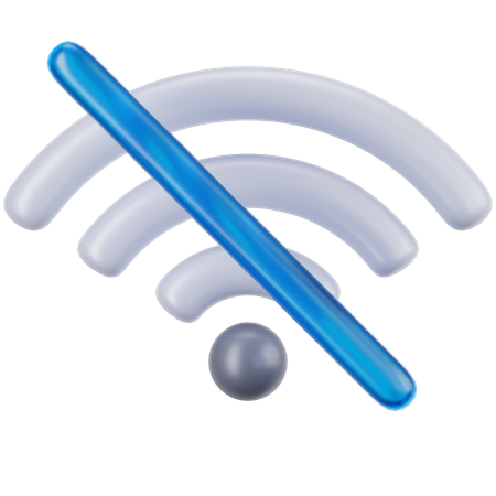 No Wifi  3D Icon