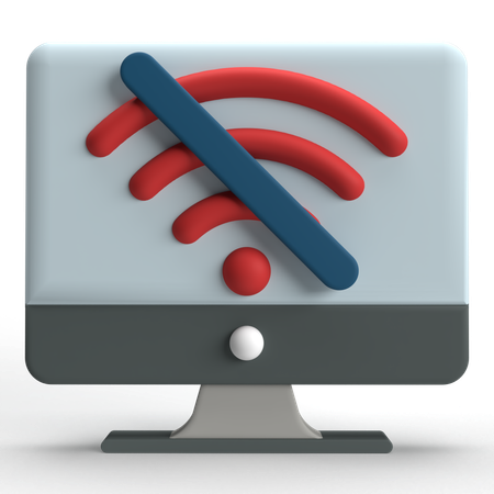 No Wifi  3D Icon
