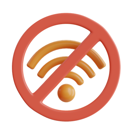 No Wifi  3D Icon