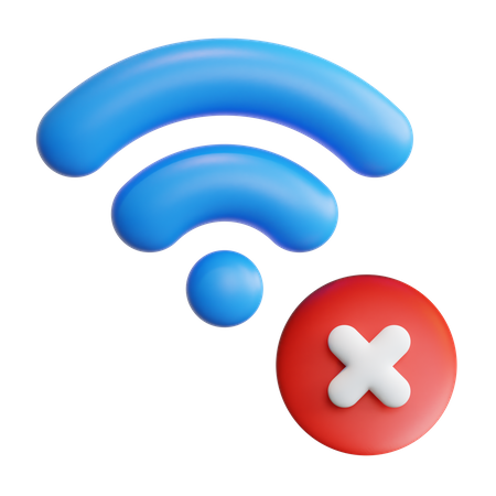 No Wifi  3D Icon