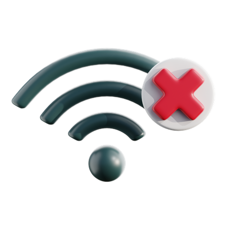 No Wifi  3D Icon