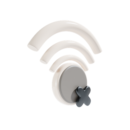 No Wifi  3D Icon