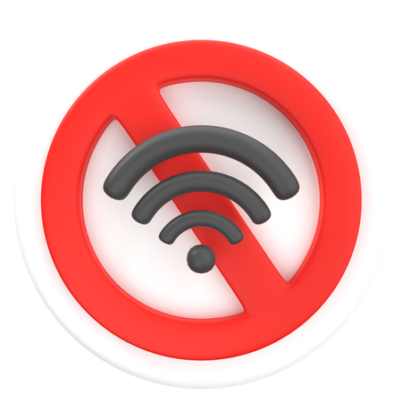 No Wifi  3D Icon