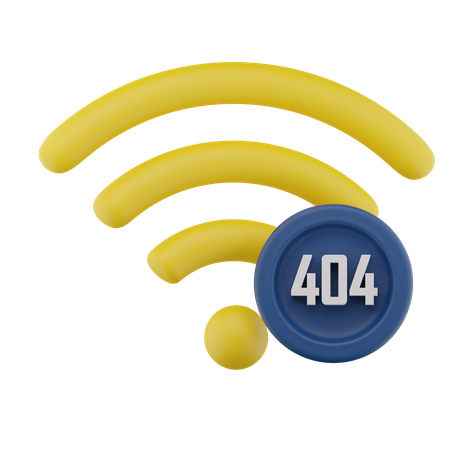 No Wifi Connection  3D Icon